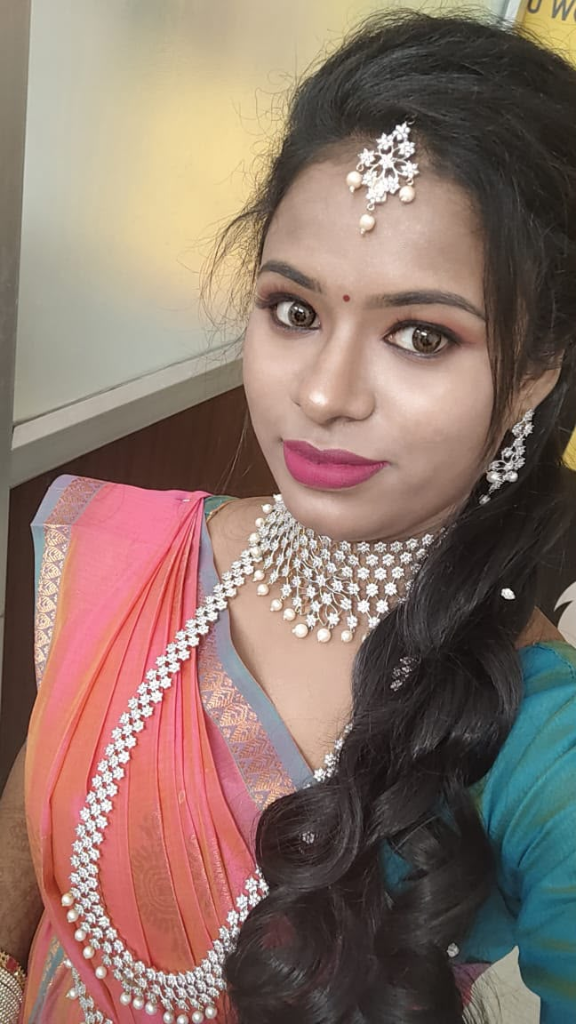 Radiant Silk Saree & Diamond Jewelry Makeover