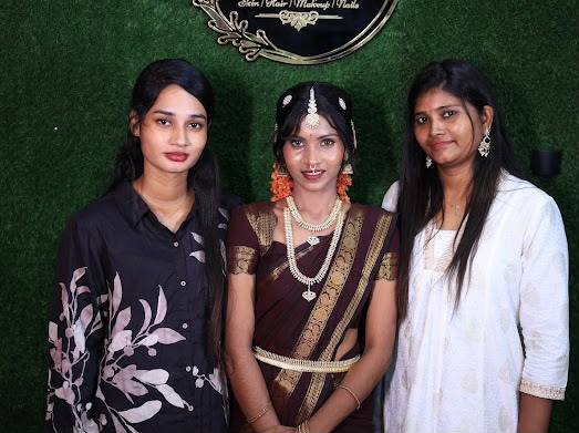 Practical Workshop Assessment with Maroon Silk Saree Model